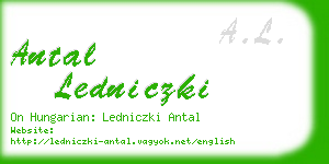 antal ledniczki business card